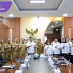 Pj Gubernur Sumsel Elen Setiadi Bersama Kakanwil BPN Sumsel Tantadangani Kerjasama Bidang Pertanahan. Foto : viralsumsel.com /asa