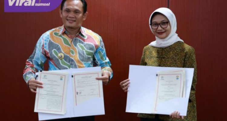 Pemkot Palembang dan PPN Bappenas RI teken PKS Regsosek. Foto : viralsumsel.com /nto