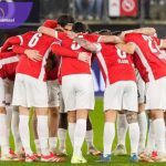 Skuat AZ Alkmaar pada laga perempat final Piala Belanda. Foto : igaz