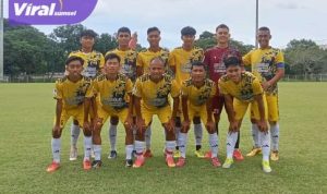 Starting eleven David FC saat laga menghadapi Fsip United Unsri. Foto : viralsumsel.com /asa