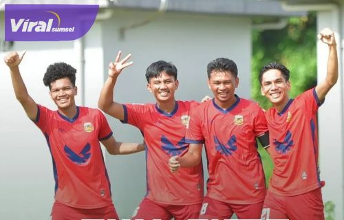 Rizsky Dwi Ramadhana Menggila! Bhayangkara SFC Perkasa di Liga 4 Sumsel. Foto : viralsumsel.com /asa