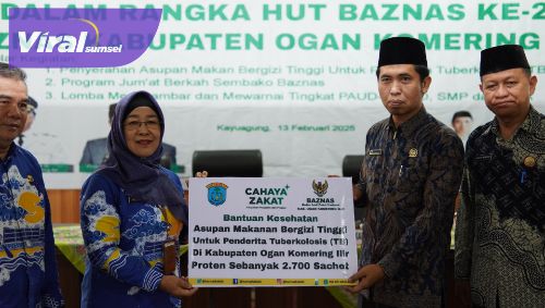 Badan Amil Zakat Nasional (BAZNAS) Kabupaten Ogan Komering Ilir menggelar acara Tasyakuran dalam rangka memperingati Hari Ulang Tahun (HUT) BAZNAS yang ke-24 tahun. Foto : viralsumsel.com /zep