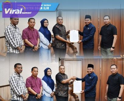 Pimpinan DPRD Ogan Ilir Terima Kunjungan KPU Bahas Pengesahan Bupati Terpilih. Foto : viralsumsel.com /jun