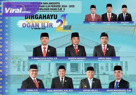 DPRD Ogan Ilir Dapil II : Semangat ‘Ogan Ilir Smart’ di HUT ke-21. Foto : viralsumsel.com /jun