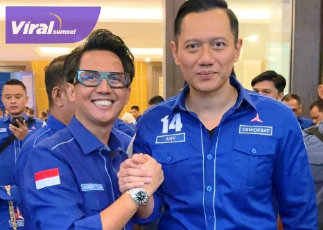 H. Tama Dukung Penuh AHY Kembali Pimpin Partai Demokrat. Foto : viralsumsel.com /zep