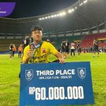 Dimas Julian, Kiper Jebolan Farmel Hatta Palembang, Antarkan Madura United Raih Juara 3 Elite Pro U-16 2025. Foto : viralsumsel.com /asa