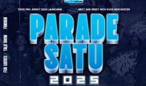 It's Our Time! Merayakan Metamorfosis Perjalanan EVOS Melalui Acara di PARADE SATU EVOS 2025. Foto: viralsumsel.com