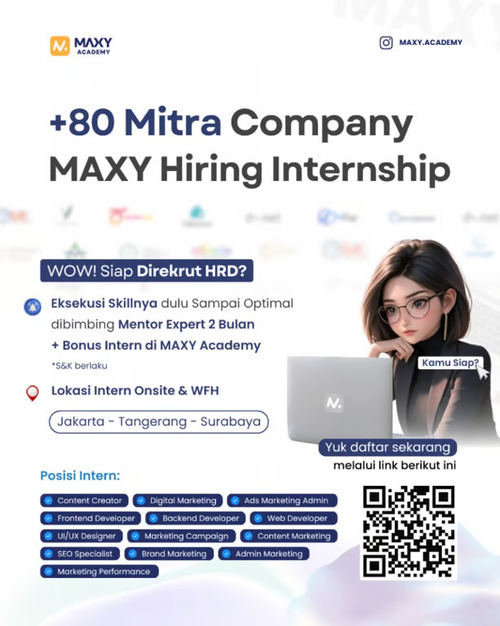 MAXY Academy Berkolaborasi dengan 80 Perusahaan Mitra. Foto : viralsumsel.com