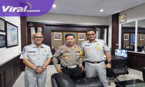 Terus Tingkatkan Sinergi Jasa Raharja Cabang Sumsel Laksanakan Koordinasi Bersama Dirlantas Polda Sumsel. Foto : viralsumsel.com /nto