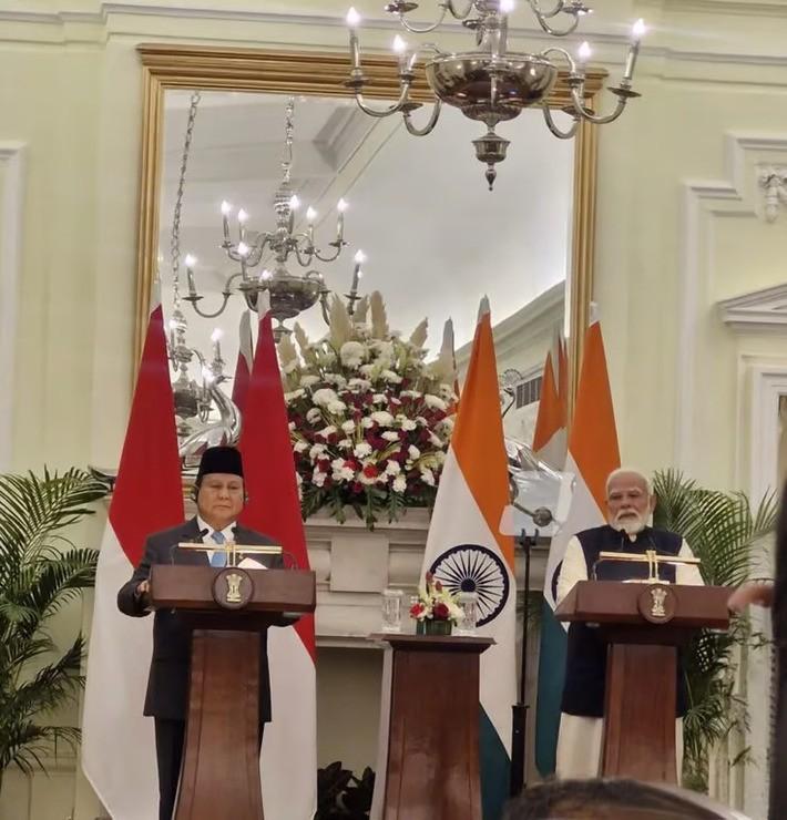 Sambut Kedatangan Presiden RI Prabowo Subianto, Narendra Modi: “Indonesia Merupakan Tamu Utama Republic Day India”. Foto: viralsumsel.com