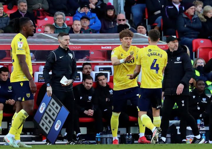 Calon striker naturalisasi Tim Nasional (Timnas) Indonesia, Ole Romeny berpeluang menjadi starter atau pemain inti saat Oxford United FC menjamu Bristol City FC. Foto : ig