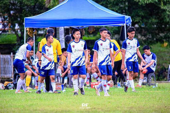 Liga Top Skor U-16 Sumsel : Farmel Hatta Gunduli Gamba Banyuasin, Reza Pahlevi Dinobatkan Man of the Match. Foto : viralsumsel.com /asa