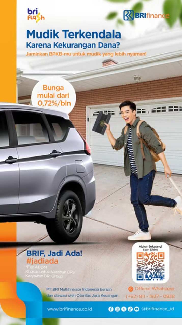 Sambut Lebaran Penuh Keceriaan Dengan Fasilitas Dana Tunai dari BRI Finance. Foto: viralsumsel.com