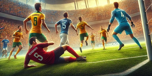 Ilutrasi pertandingan Timnas Indonesia vs Australia. Foto : viralsumsel.com /ai
