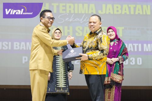 Pemkab Muba Punya "Super Tim"! Sertijab Pj Bupati Berlangsung Penuh Khidmat. Foto : viralsumsel.com /dev