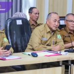 Sekretaris Daerah (Sekda) Muba, Dr. H. Apriyadi, M.Si., dalam Rapat Koordinasi (Rakor) Penyelesaian Ancaman, Gangguan, Hambatan, dan Tantangan (AGHT) untuk proyek tol tersebut. Foto : viralsumsel.com/dev