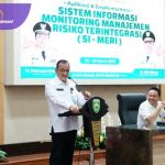 Sekda Edward Candra Harapkan Aplikasi SI-MERI Mampu Mengoptimalisasi Efektivitas Pengelolaan Risiko Secara Terintegrasi. Foto : humas pemprov