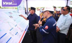 Herman Deru Cek Jalur Alternatif Tol Palembang-Betung Jelang Lebaran Idul Fitri. Foto : humas pemprov