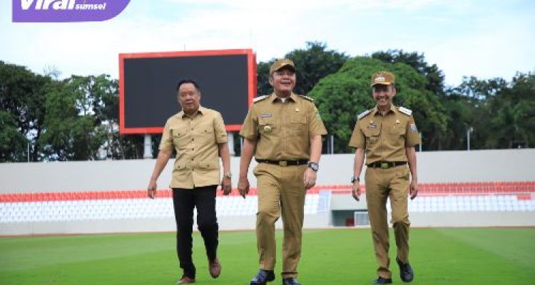 Gubernur Herman Deru: Terima Kasih Pak Presiden, Stadion Bumi Sriwijaya Menjadi Remaja Kembali. Foto : humas pemprov