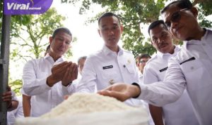 Sidak Pasar, Bupati OKI Pastikan Harga Bapok Masih Wajar. Foto : viralsumsel.com /zep