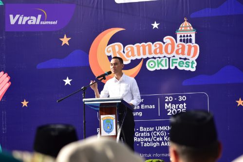 OKI Ramadan Fest Dibuka , Hadirkan Bazar UMKM hingga Tausiyah Ustadz Abdul Somad. Foto : viralsumsel.com /zep