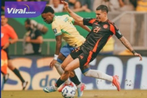 Brasil Taklukkan Kolombia 2-1 di Kualifikasi Piala Dunia 2026: Vinícius Júnior Jadi Pahlawan di Menit Akhir. Foto : igcbf_futebol