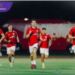 Para pemain Timnas Indonesia berlatih jelang hadapi Timnas Bahrain pada laga lanjutan Kualifikasi Piala Dunia 2026. Foto : pssi