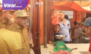 Pemkot Prabumulih Gelar Sidak Pasar dan Gudang Distributor Jelang Lebaran. Foto : viralsumsel.com /man