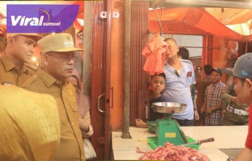 Pemkot Prabumulih Gelar Sidak Pasar dan Gudang Distributor Jelang Lebaran. Foto : viralsumsel.com /man