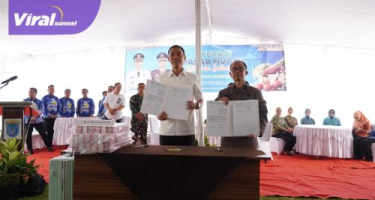 Pemkab dan Kejari OKI Gelar Pasar Murah Serta Pulihkan Aset dan Kerugian Negara. Foto : viralsumsel.com /zep