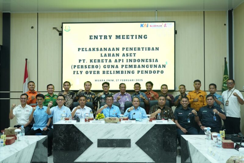 KAI Divre III Palembang Gandeng Kejati Sumsel Percepat Rencana Pembangunan Flyover di Kabupaten Muara Enim. Foto: viralsumsel.com