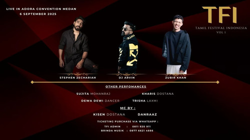 Konser Musik Tamil Terbesar di Indonesia. Foto : viralsumsel.com