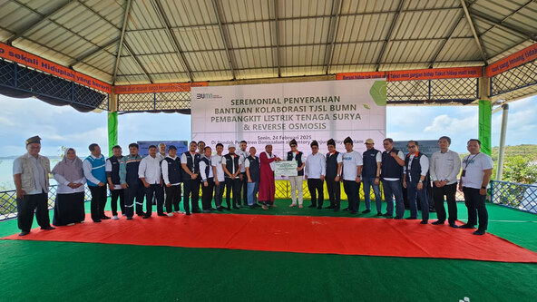 Laksanakan Program CSR/TJSL: PTPP Berkolaborasi 23 BUMN Hadirkan PLTS dan Reverse Osmosis di Batam. Foto: viralsumsel.com