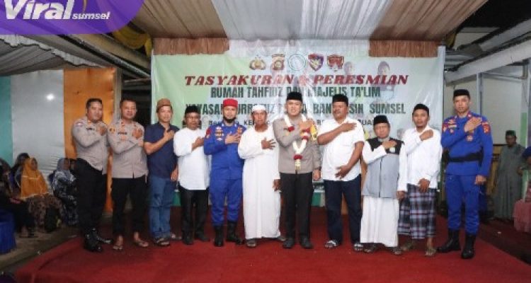 Kapolres Banyuasin Resmikan Rumah Tahfiz Qurratuzzahra: Cahaya Al-Quran di Bumi Sedulang Setudung. Foto : viralsumsel.com /nto