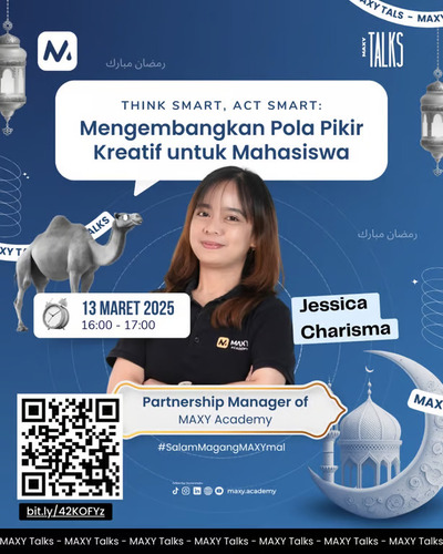 Webinar MAXY Academy Bongkar Cara Berpikir. Foto : viralsumsel.com