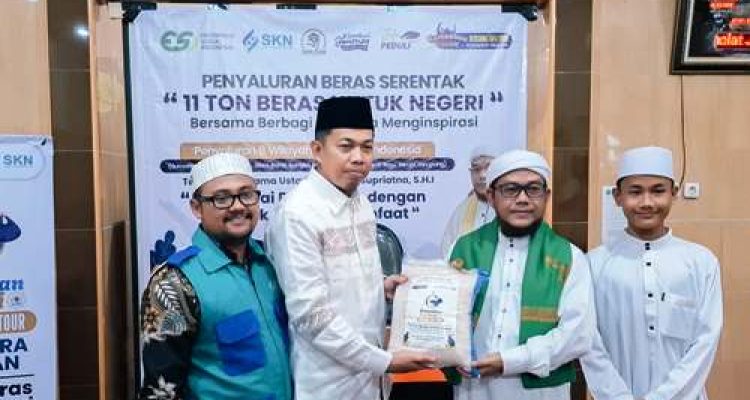 Penyaluran Serentak 11 Ton Beras untuk Negeri: Sinergi Kebaikan di Bulan Ramadhan. Foto : viralsumsel.com