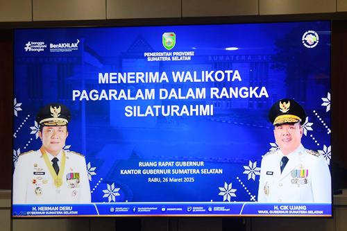 Gubernur Sumsel Herman Deru Dorong Pembangunan Infrastruktur Penunjang Pariwisata Kota Pagar Alam Melalui Alokasi Bangubsus. Foto : humas pemprov