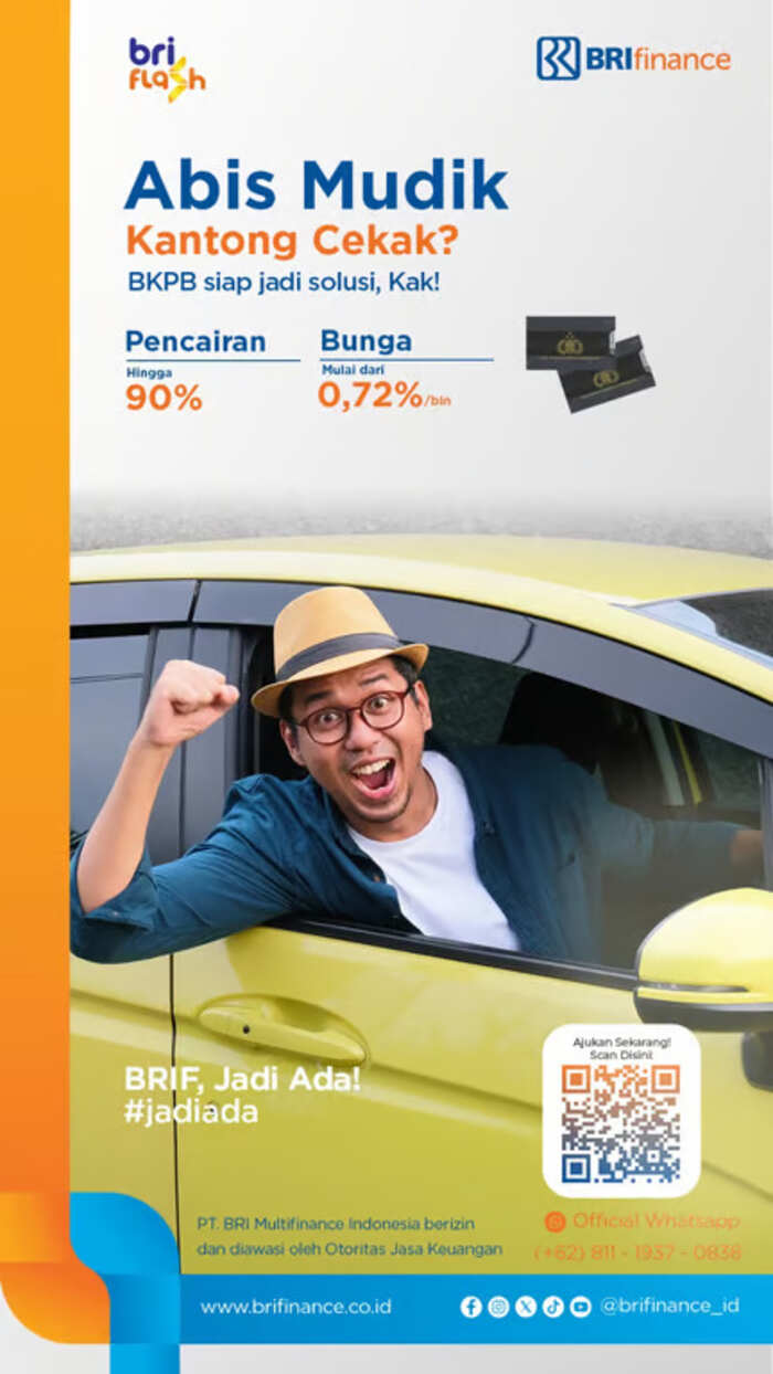 Usai Mudik, Tetap Nyaman Kelola Dana bersama BRI Flash dari BRI Finance. Foto: viralsumsel.com