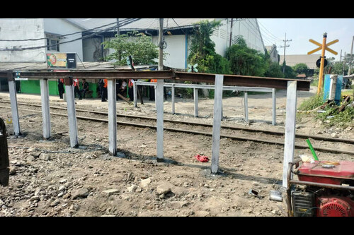 Demi Keselamatan, Para Pihak Sepakat Tutup perlintasan No 11 antara Stasiun Indro - Stasiun Kandangan. Foto : viralsumsel.com
