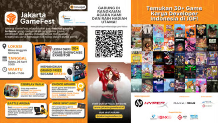 GAT BINUS UNIVERSITY Gelar Jakarta GameFest 2025 (JGF). Foto: viralsumsel.com