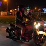 Bupati Muchendi Keliling Naik Motor Pantau Keamanan Malam Takbiran. Foto : viralsumsel.com /zep