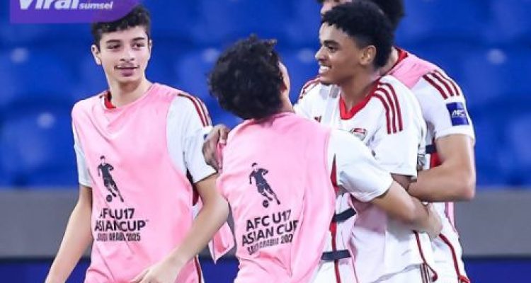 Uni Emirat Arab (UEA) U-17 Bangkit! Taklukkan Australia U-17 2-0, Persaingan Grup B Piala Asia U-17 Semakin Sengit. Foto : afc
