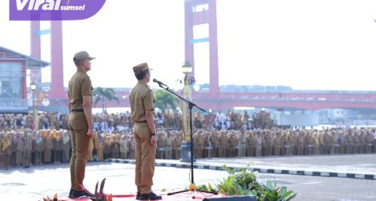 Ribuan ASN dan Non ASN Padati BKB, Wali Kota Palembang Tegaskan Komitmen Pelayanan Pasca Lebaran. Foto : viralsumsel.com /nto