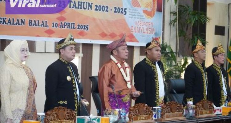 Gubernur Sumsel Herman Deru Puji Kabupaten Banyuasin, Di Usia ke-23 Tahun Telah Banyak Raih Prestasi. Foto : humas pemprov