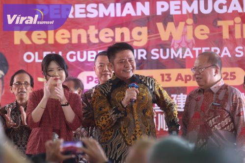 Resmikan Kelenteng Wie Tien Bio Jakabaring, Herman Deru : Jaga Kerukunan antar Umat Beragama di Sumsel. Foto : humas pemprov