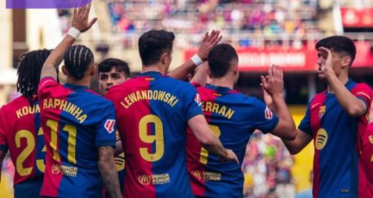 Comeback Gila! Barcelona Taklukkan Celta Lewat Penalti di Menit 90+8. foto : igbarcelona