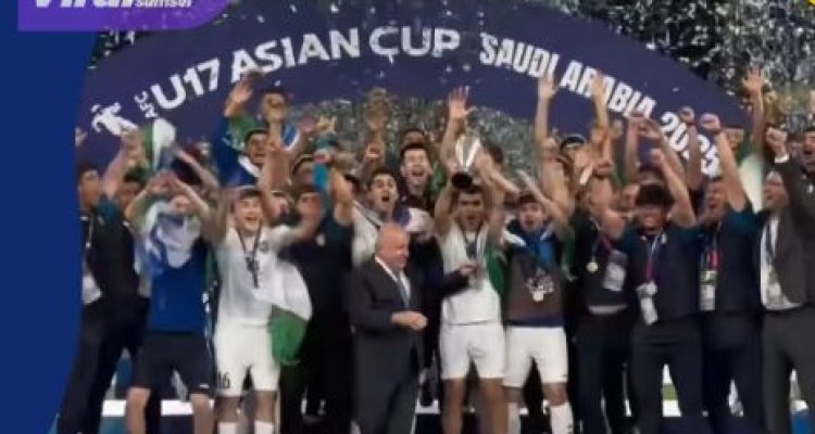 Uzbekistan U-17 Juara AFC U-17 Asian Cup 2025 Usai Jinakkan Saudi Arabia 2-0 di Final. Foto : igafc