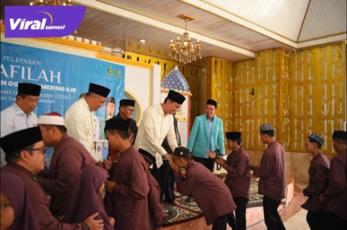 H. Muchendi Berangkatkan Kafilah OKI Ikuti STQH Sumsel. Foto : viralsumsel.com /zep