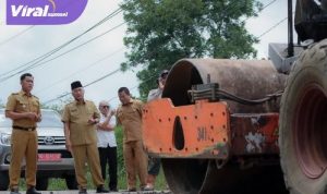 Bersama Pemkab Muba, Sepuluh Perusahaan dan Dua KUD di Muba Ikut Berkontribusi Perbaikan Jalan Sekayu - PALI. Foto : viralsumsel.com /dev