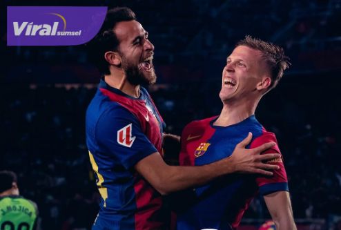 La Liga: Gol Tunggal Dani Olmo Antar Barcelona Jaga Puncak Klasemen!. Foto : igbarcelona